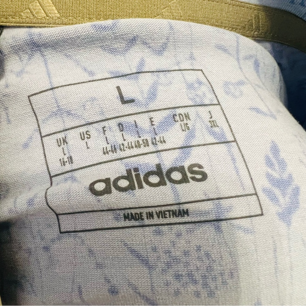 Adidas Light Blue Patterned Blouse - image 4